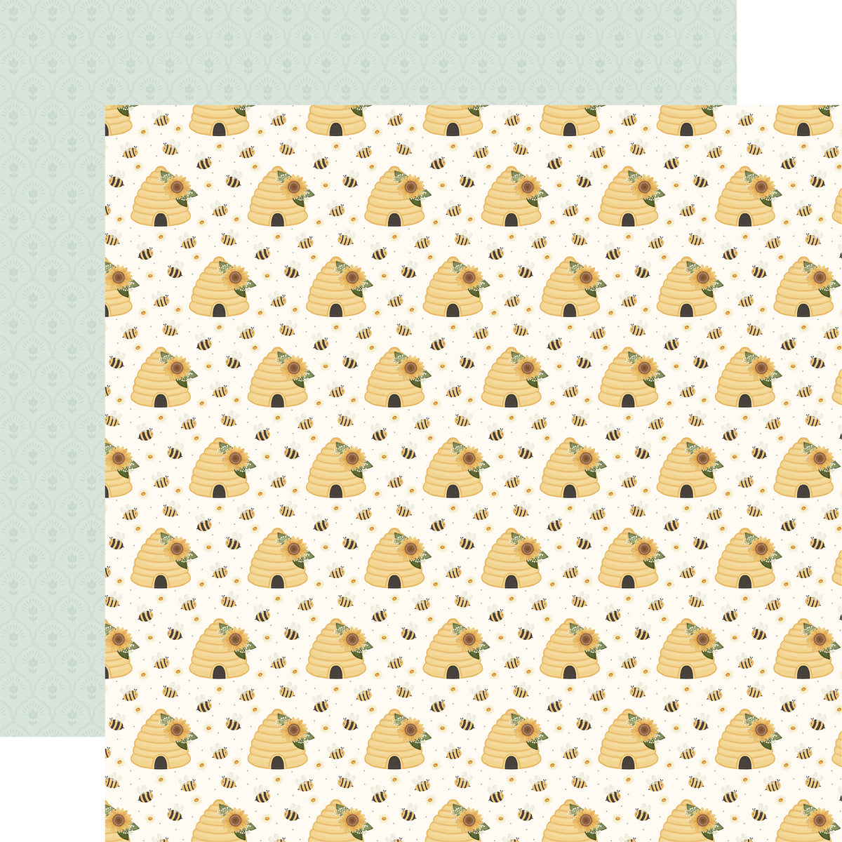 Carta Bella Paper - Home Sweet Home Collection - 12 x 12 Double Sided Paper - Golden Hives