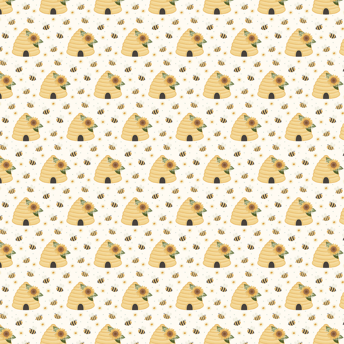 Carta Bella Paper - Home Sweet Home Collection - 12 x 12 Double Sided Paper - Golden Hives
