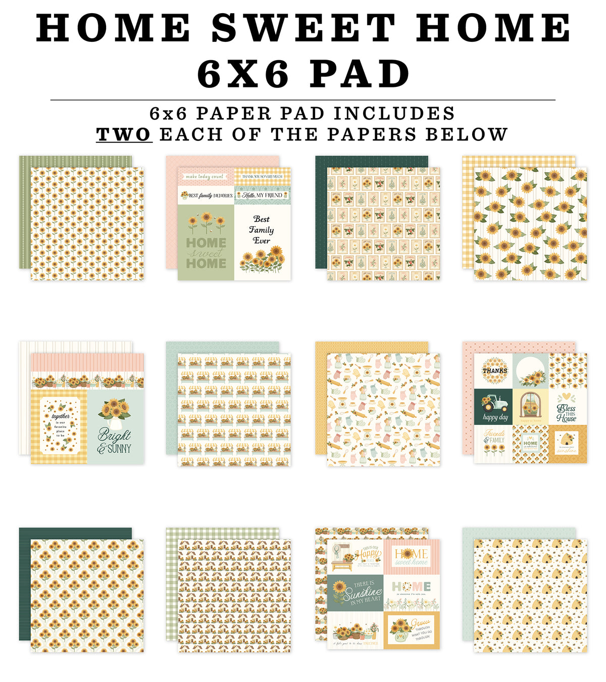 Carta Bella Paper - Home Sweet Home Collection - 6 x 6 Paper Pad