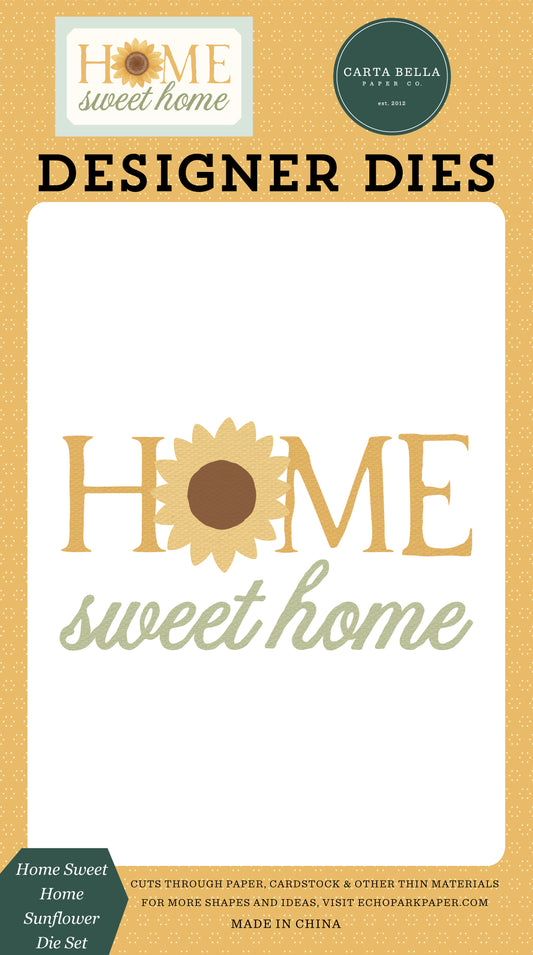 Carta Bella Paper - Home Sweet Home Collection -  Designer Dies - Sunflower