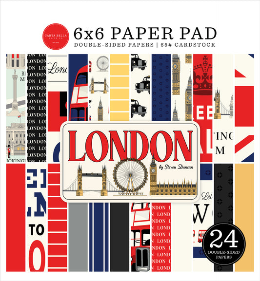 Carta Bella - London Collection - 6 x 6 Paper Pad
