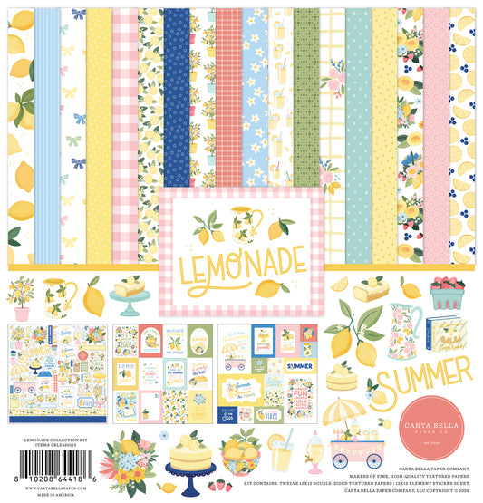 Carta Bella Paper - Lemonade Collection - 12 x 12 Collection Kit