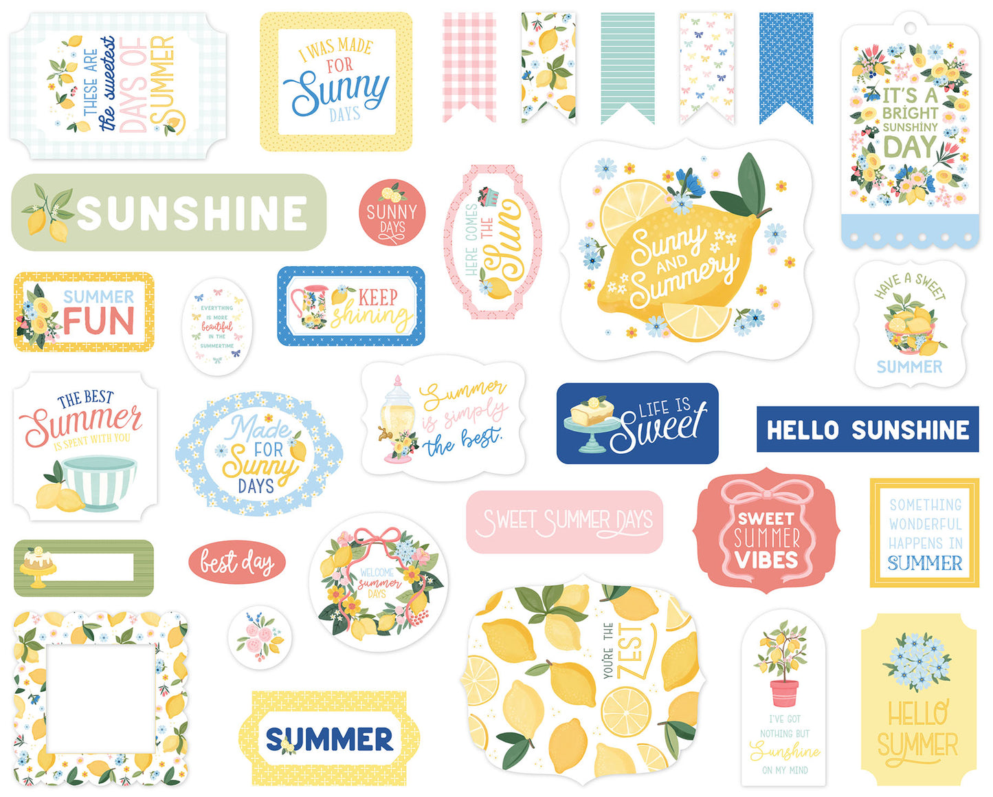 Carta Bella Paper - Lemonade Collection - Ephemera