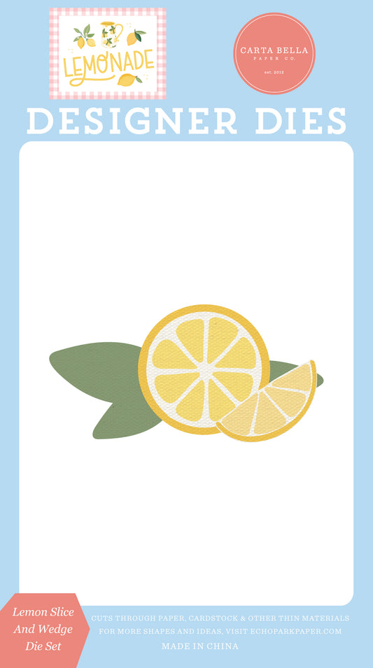Carta Bella Paper - Lemonade Collection - Designer Dies - Summer Lemon Die Set