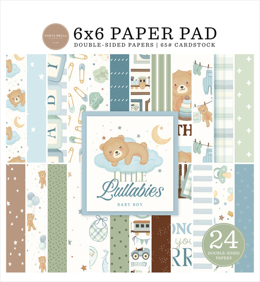 Carta Bella - Little Lullabies Baby Boy Collection - 6 x 6 Paper Pad