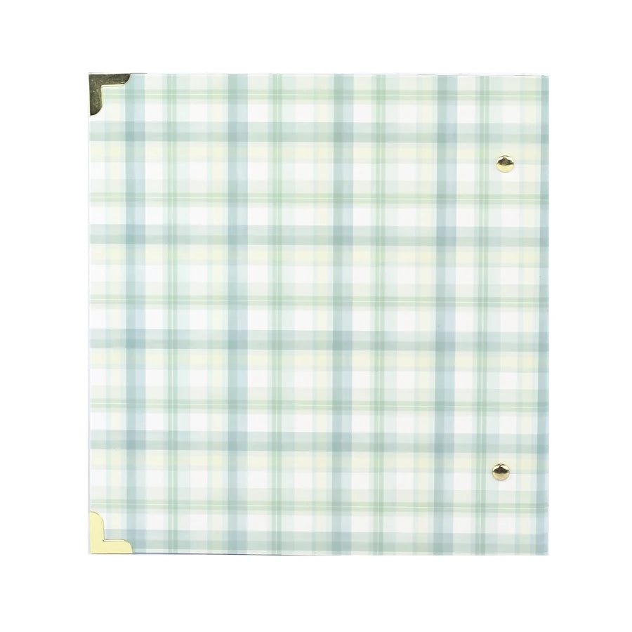 Carta Bella Paper - Little Lullabies Baby Boy Collection - 6 x 8 Album - Little Gentleman Plaid