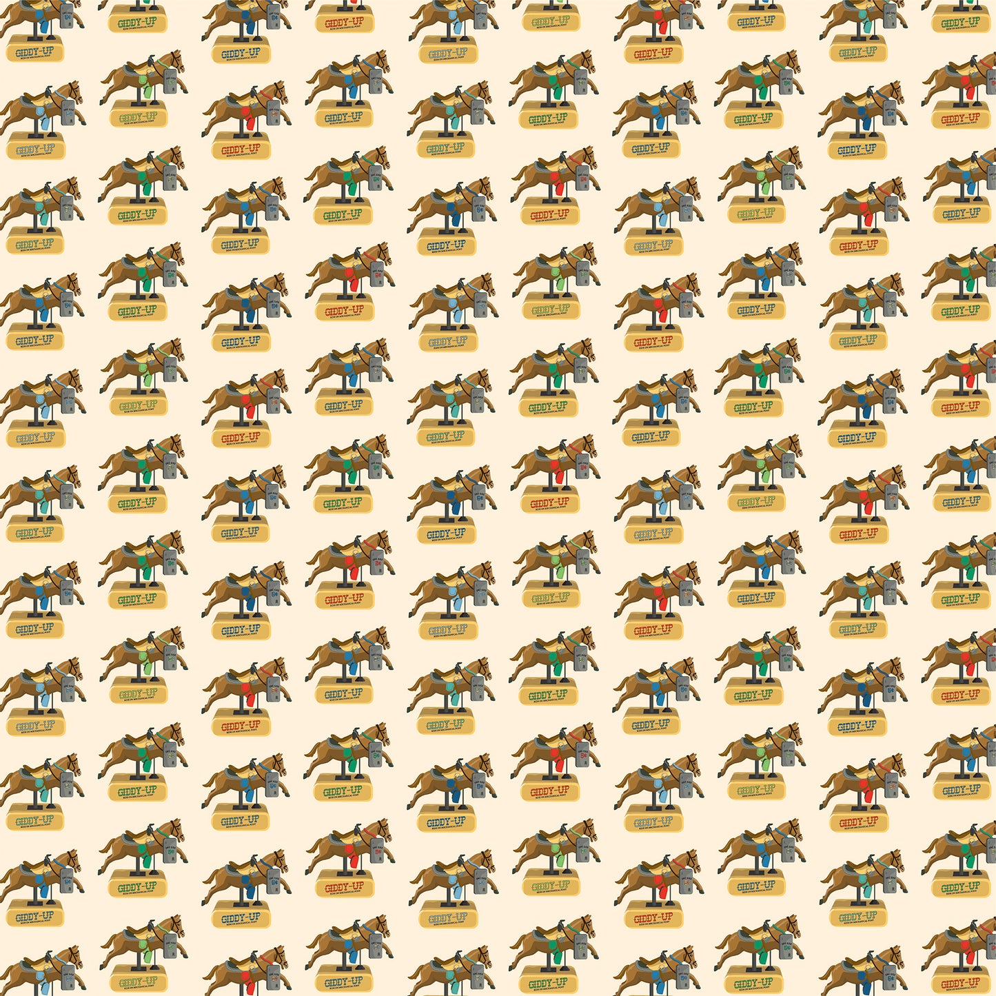 Carta Bella - Mercantile Collection - 12 x 12 Double Sided Paper - Giddy Up Horse