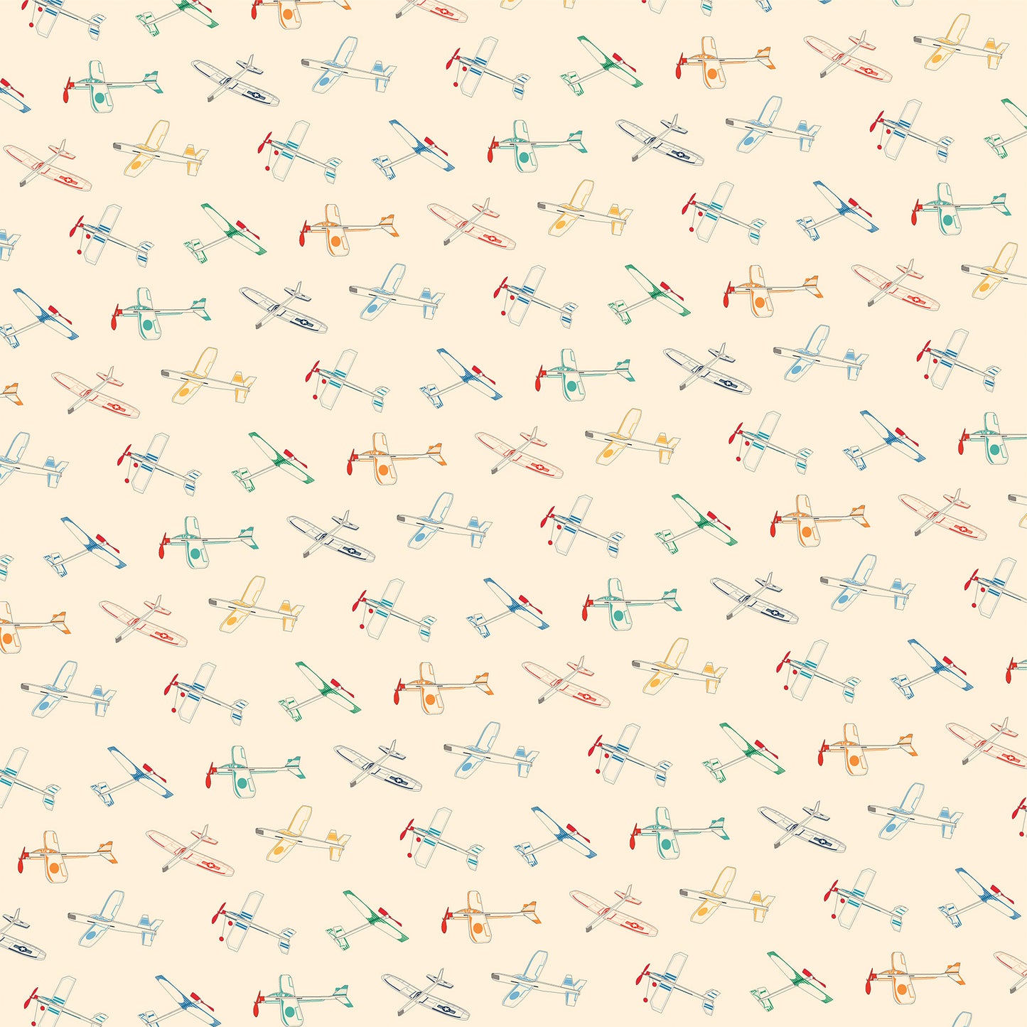 Carta Bella - Mercantile Collection - 12 x 12 Double Sided Paper - Toy Airplanes