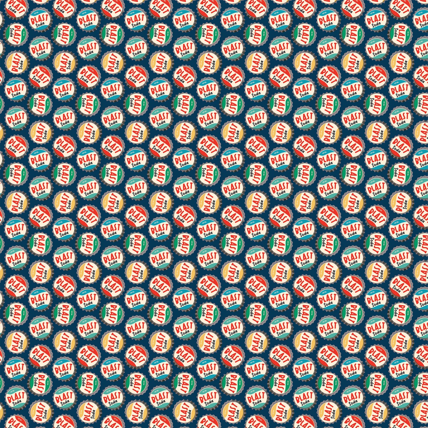 Carta Bella - Mercantile Collection - 12 x 12 Double Sided Paper - Blast Soda Caps