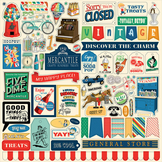 Carta Bella - Mercantile Collection - Element Sticker Sheet