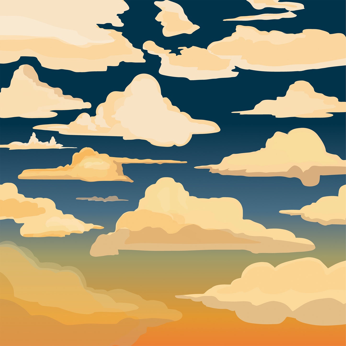 Carta Bella Paper - National Parks No. 2 Collection - 12 x 12 Double Sided Paper - Cloudy Sky