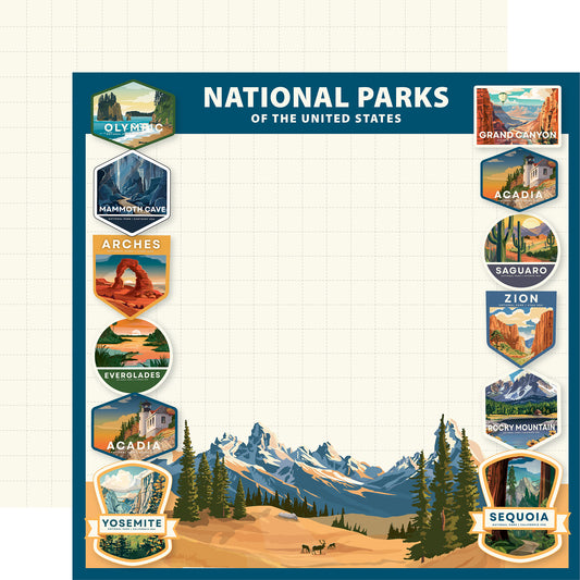 Carta Bella Paper - National Parks No. 2 Collection - 12 x 12 Double Sided Paper - Adventure Layout