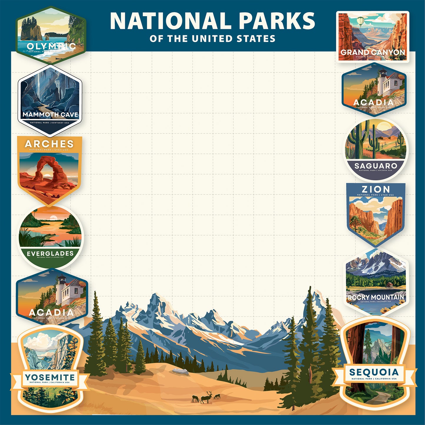 Carta Bella Paper - National Parks No. 2 Collection - 12 x 12 Double Sided Paper - Adventure Layout