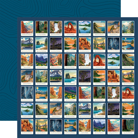 Carta Bella Paper - National Parks No. 2 Collection - 12 x 12 Double Sided Paper - Explore Polaroids