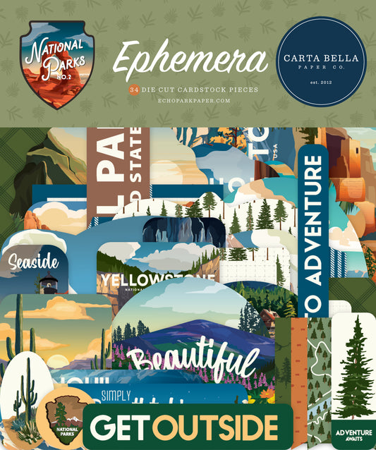 Carta Bella Paper - National Parks No. 2 Collection - Ephemera