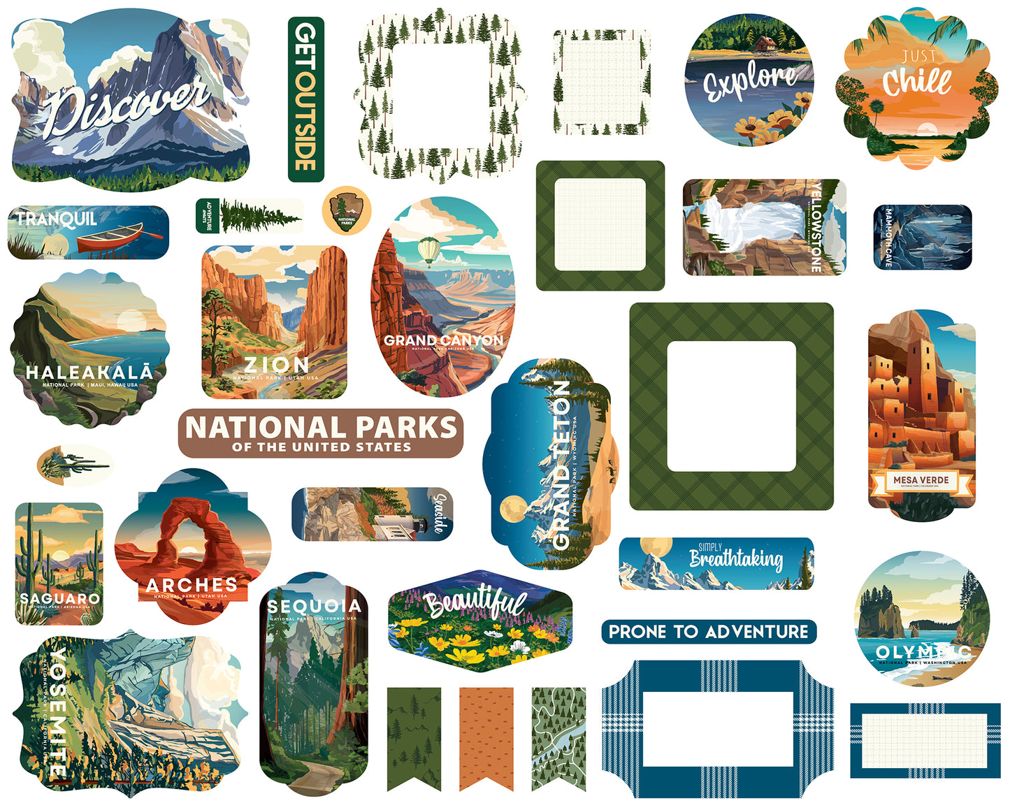 Carta Bella Paper - National Parks No. 2 Collection - Ephemera