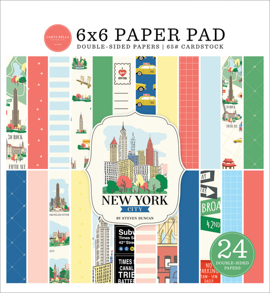 Carta Bella Paper - New York Collection - 6 x 6 Paper Pad