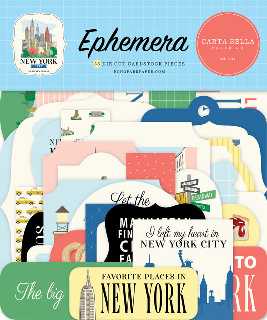 Carta Bella Paper - New York City Collection - Ephemera