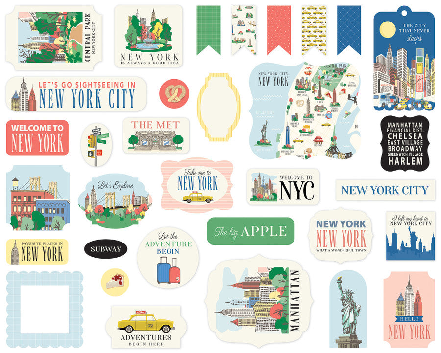 Carta Bella Paper - New York City Collection - Ephemera
