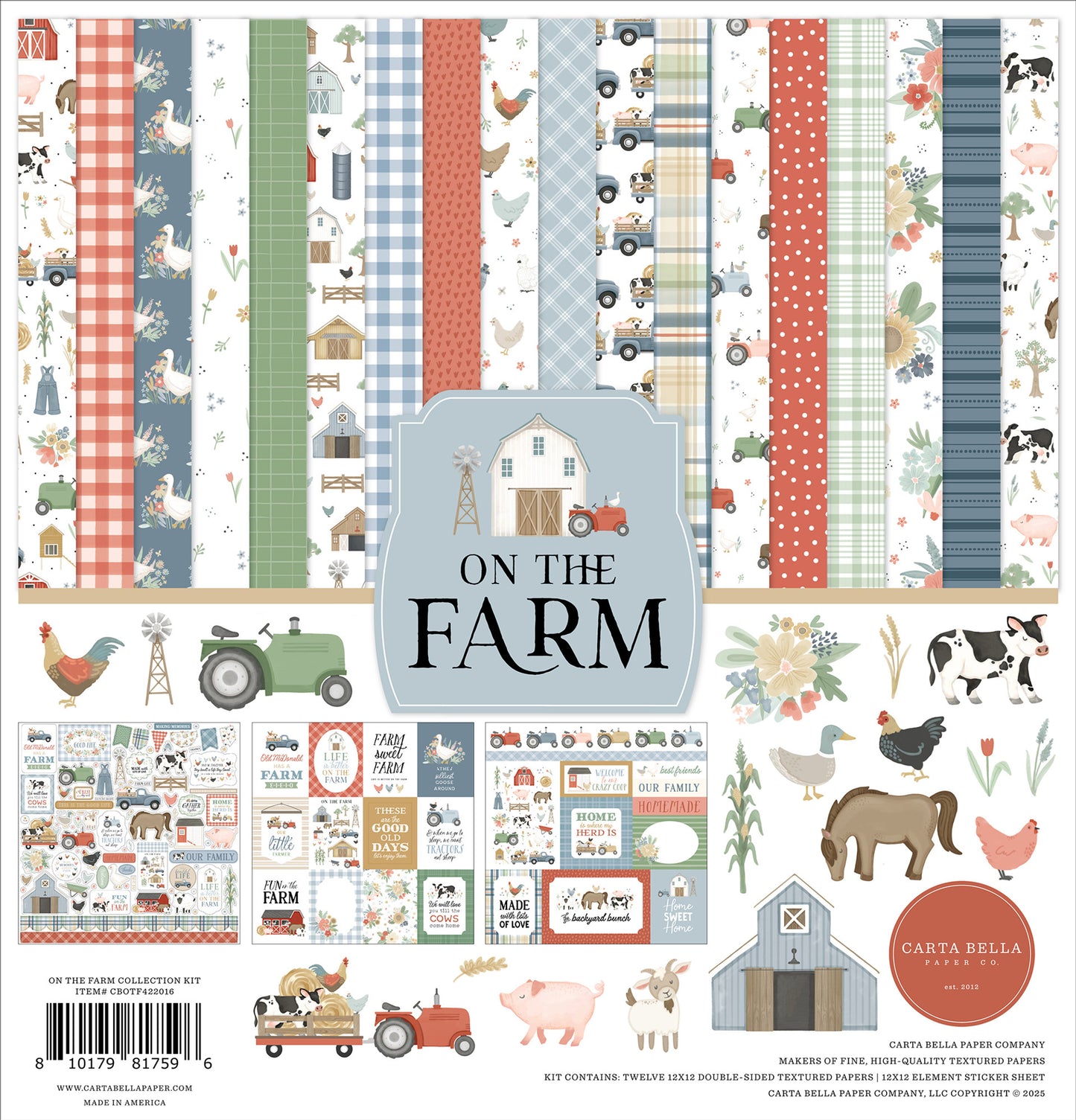 Echo Park - On the Farm 12 x 12 Collection Kit