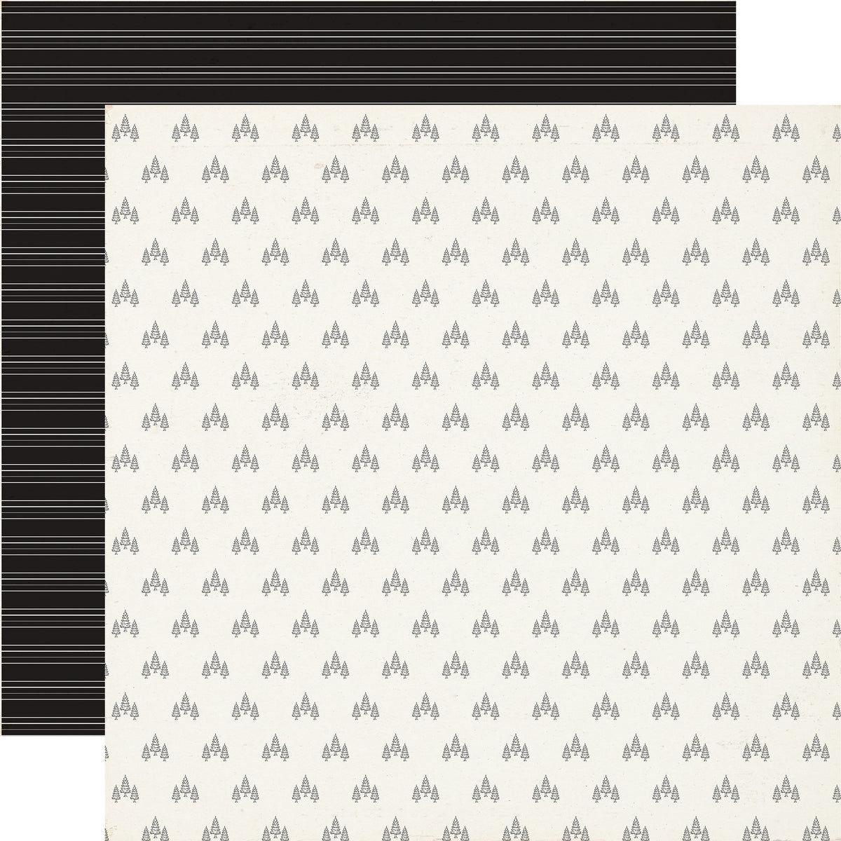 Carta Bella Paper - Great Outdoors Collection - 12 x 12 Double Sided Paper - Mountain Trees