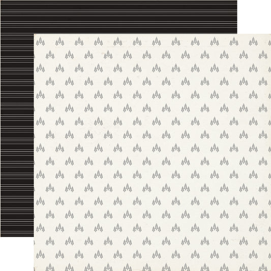 Carta Bella Paper - Great Outdoors Collection - 12 x 12 Double Sided Paper - Mountain Trees