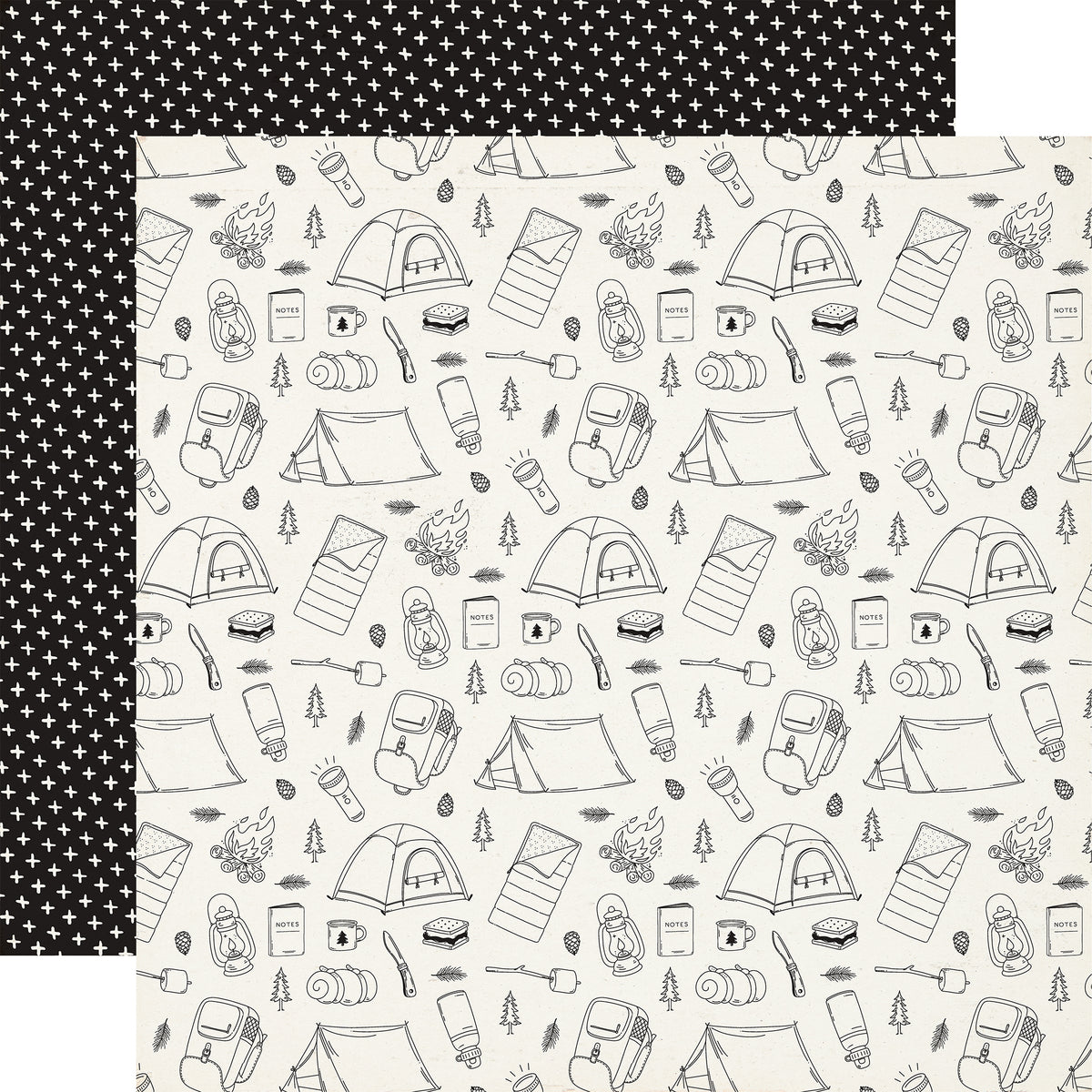 Carta Bella Paper - Great Outdoors Collection - 12 x 12 Double Sided Paper - Life Is Better Camping