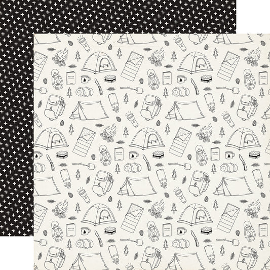 Carta Bella Paper - Great Outdoors Collection - 12 x 12 Double Sided Paper - Life Is Better Camping