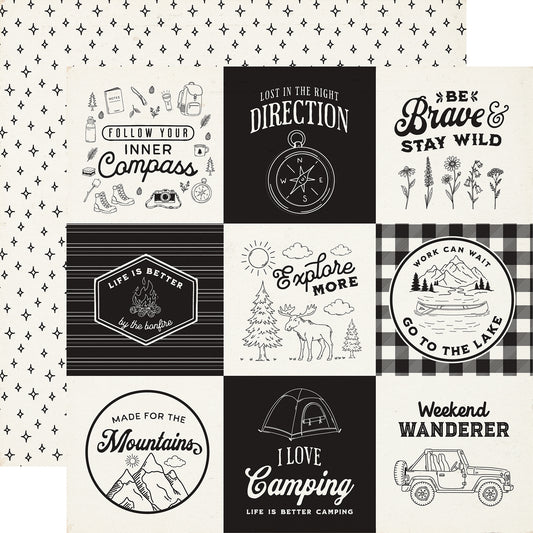 Carta Bella Paper - Great Outdoors Collection - 12 x 12 Double Sided Paper - 4 x 4 Journaling Cards