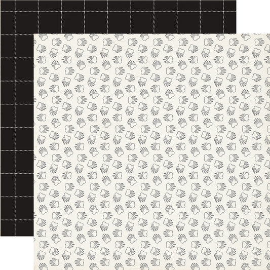 Carta Bella Paper - Great Outdoors Collection - 12 x 12 Double Sided Paper - Bear Tracks