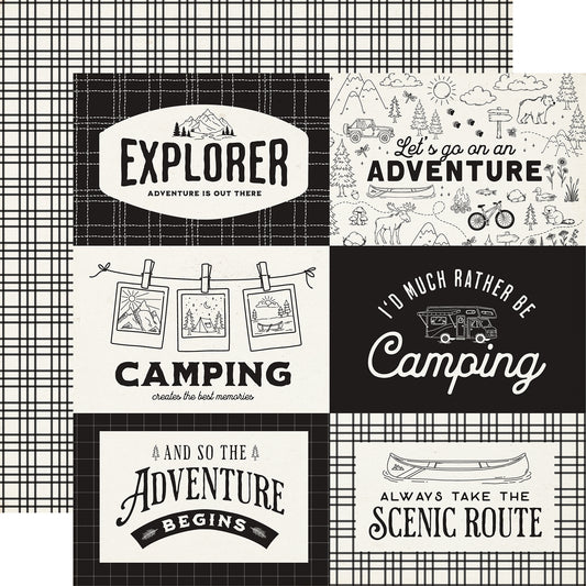 Carta Bella Paper - Great Outdoors Collection - 12 x 12 Double Sided Paper - 6 x 4 Journaling Cards