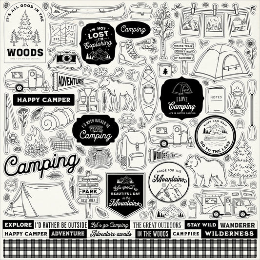 Carta Bella Paper - Great Outdoors Collection - Cardstock Sticker Sheet - Element