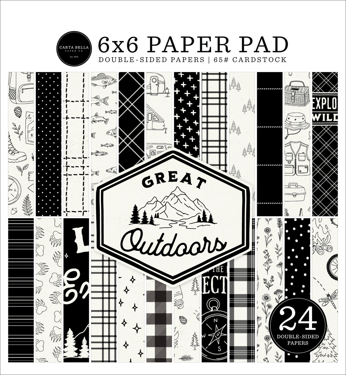 Carta Bella Paper - Great Outdoors Collection - 6 x 6 Paper Pad