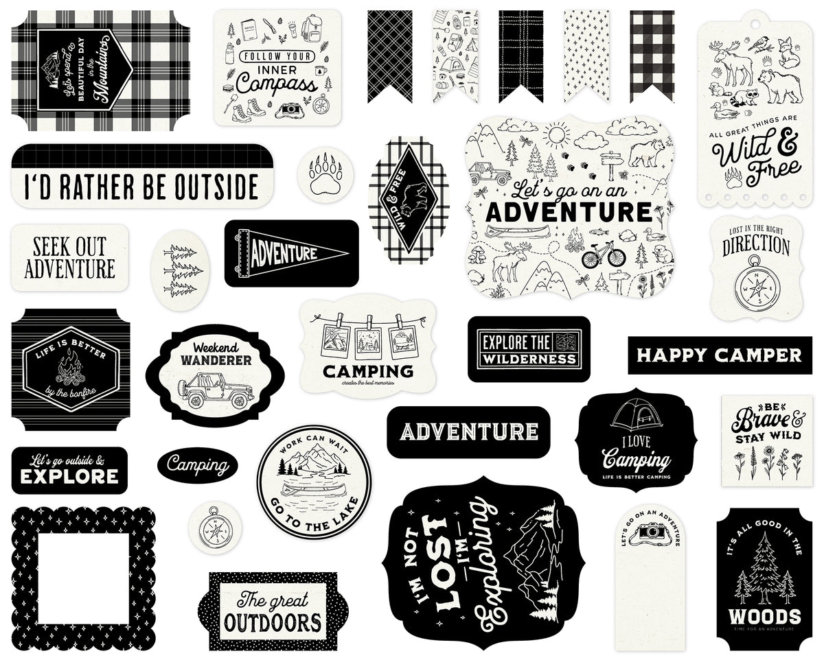 Carta Bella Paper - Great Outdoors Collection - Ephemera