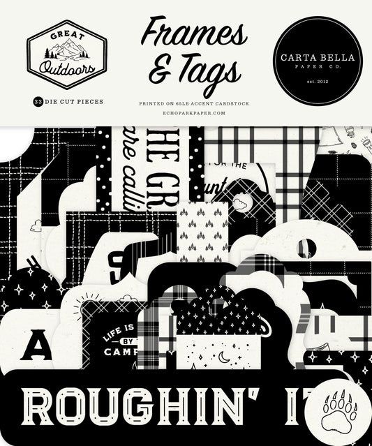 Carta Bella Paper - Great Outdoors Collection - Ephemera - Frames And Tags
