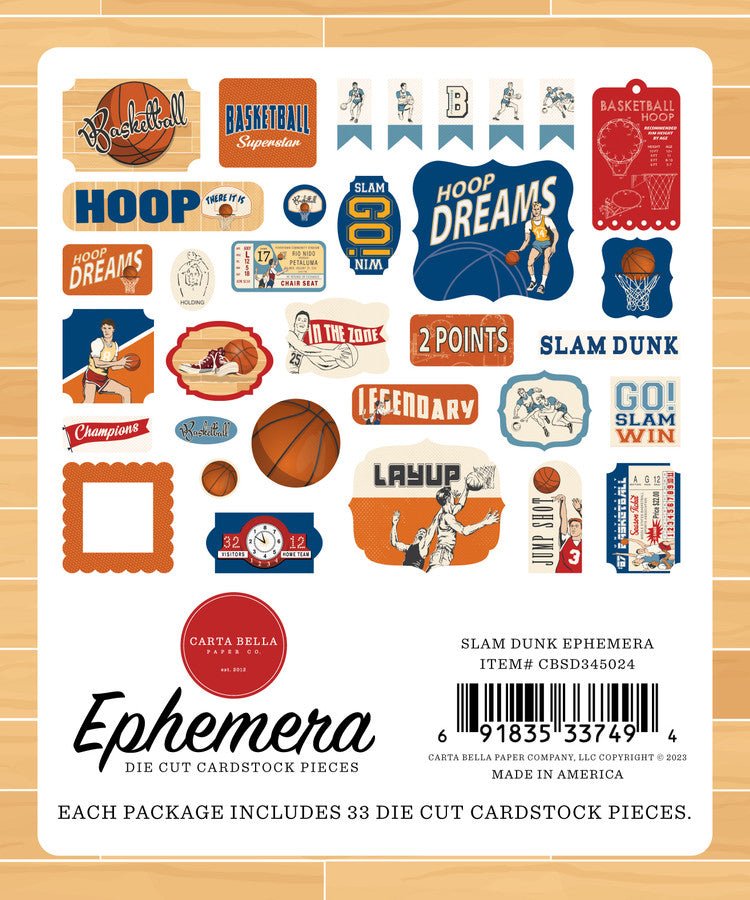 Carta Bella Slam Dunk Ephemera