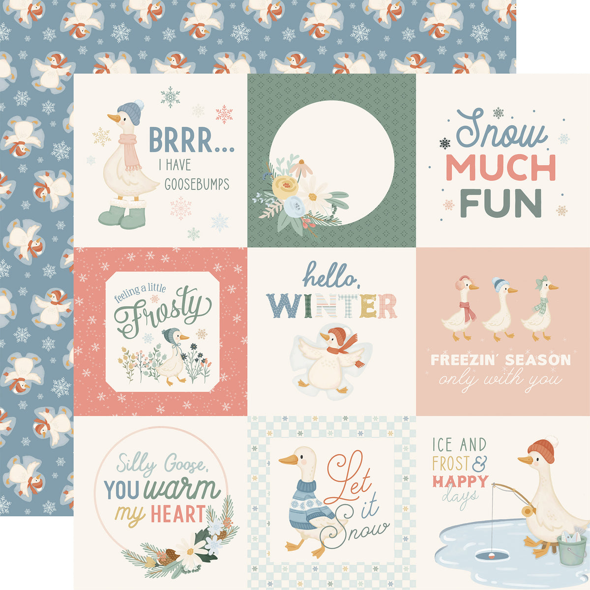 Carta Bella Paper - Silly Goose Winter Collection - 12 x 12 Collection Kit