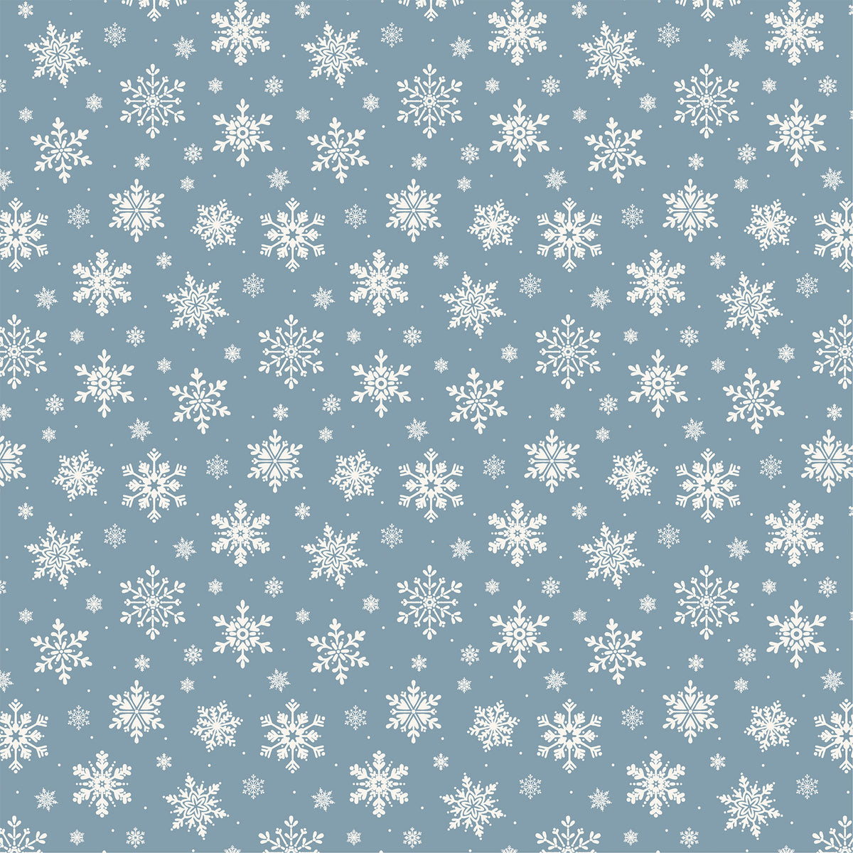Carta Bella Paper - Silly Goose Winter Collection - 12 x 12 Double Sided Paper - Goosey Snowflakes