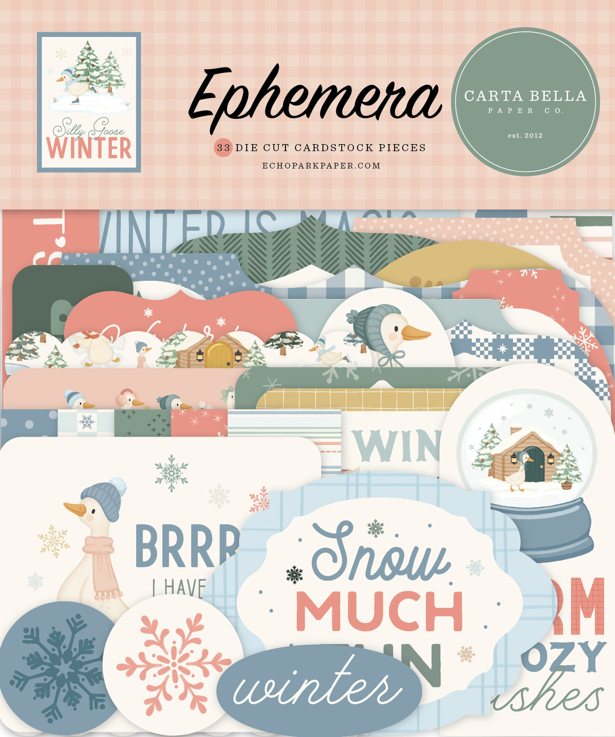 Carta Bella Paper - Silly Goose Winter Collection - Ephemera