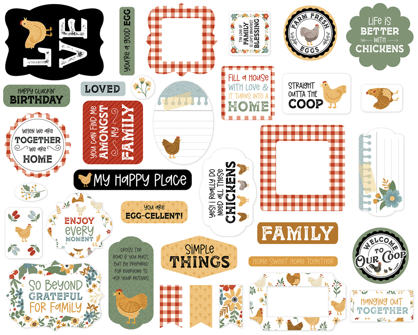 Echo Park - Chickens Collection - Ephemera