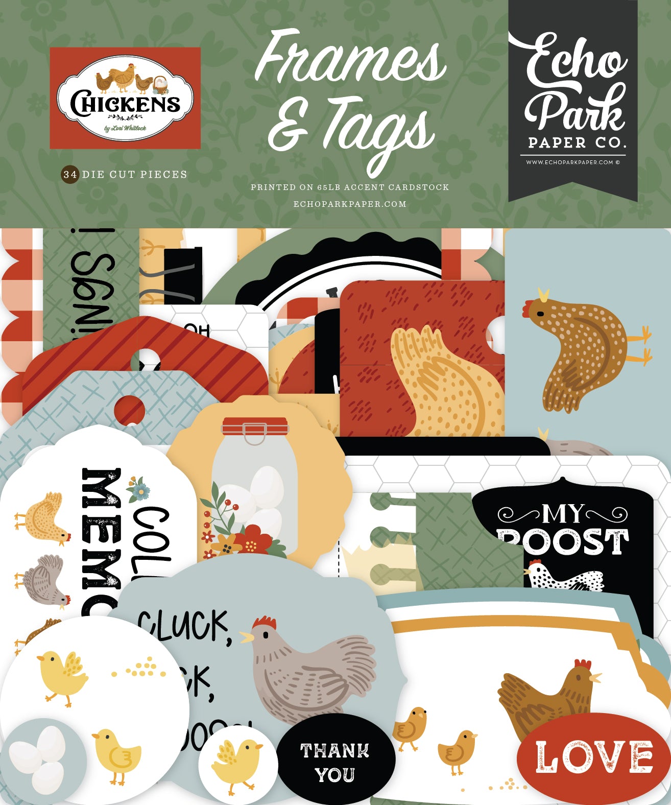 Echo Park - Chickens Collection - Frames and Tags