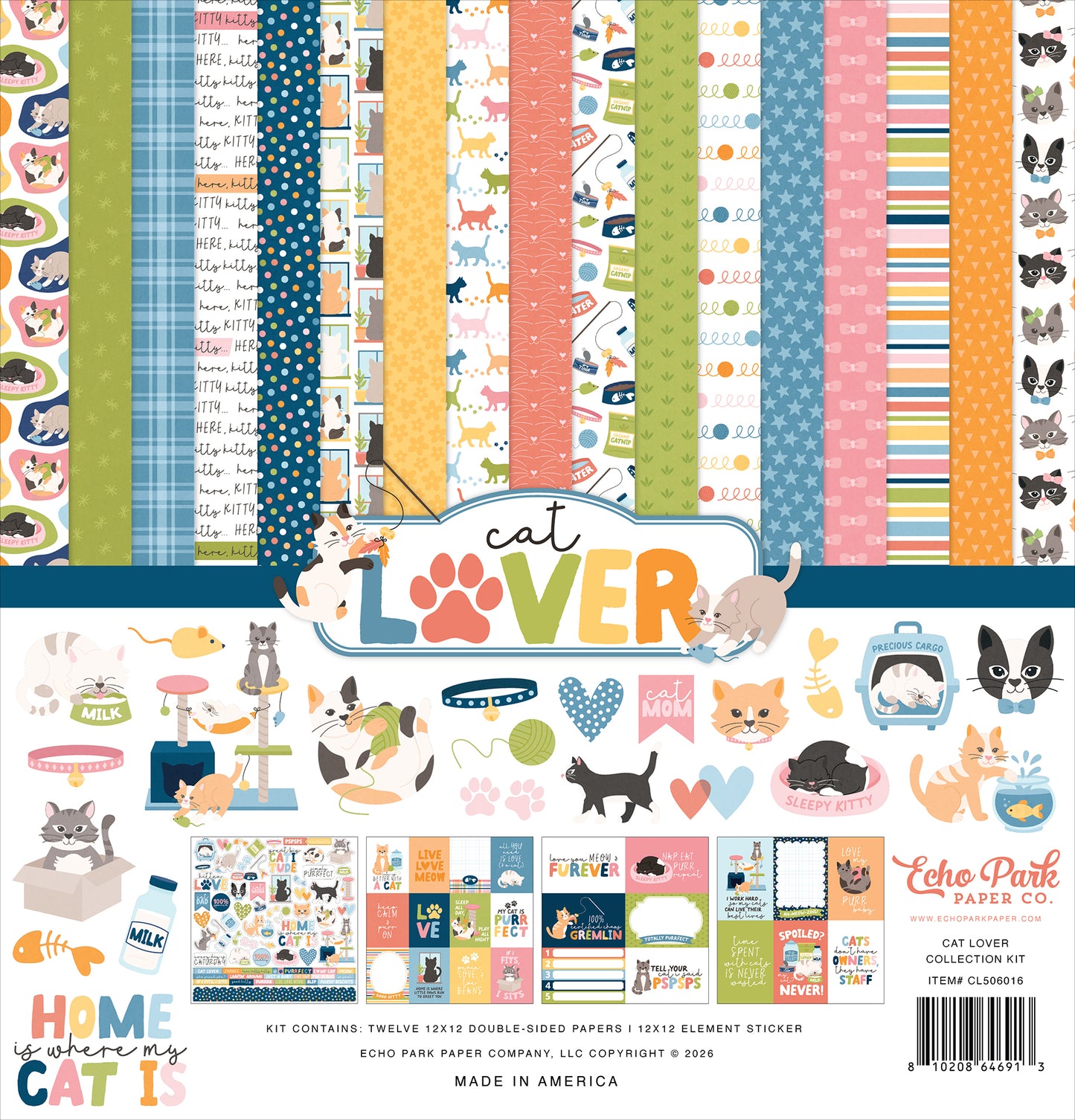 Echo Park - Cat Lover Collection - 12 x 12 Collection Pack