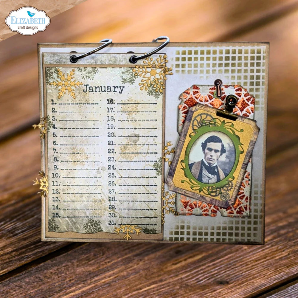 Elizabeth Craft Designs - Art Journal Specials Collection - Clear Photopolymer Stamps - Dates To Remember