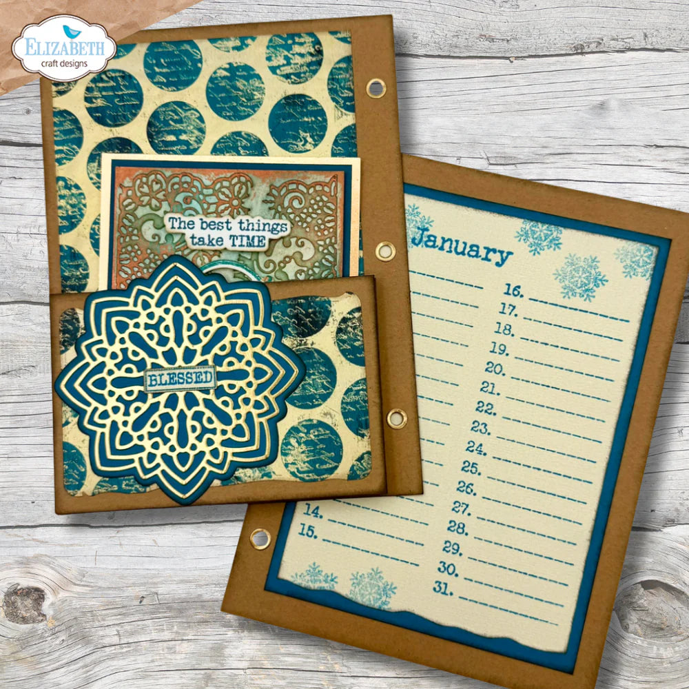 Elizabeth Craft Designs - Art Journal Specials Collection - Clear Photopolymer Stamps - Dates To Remember