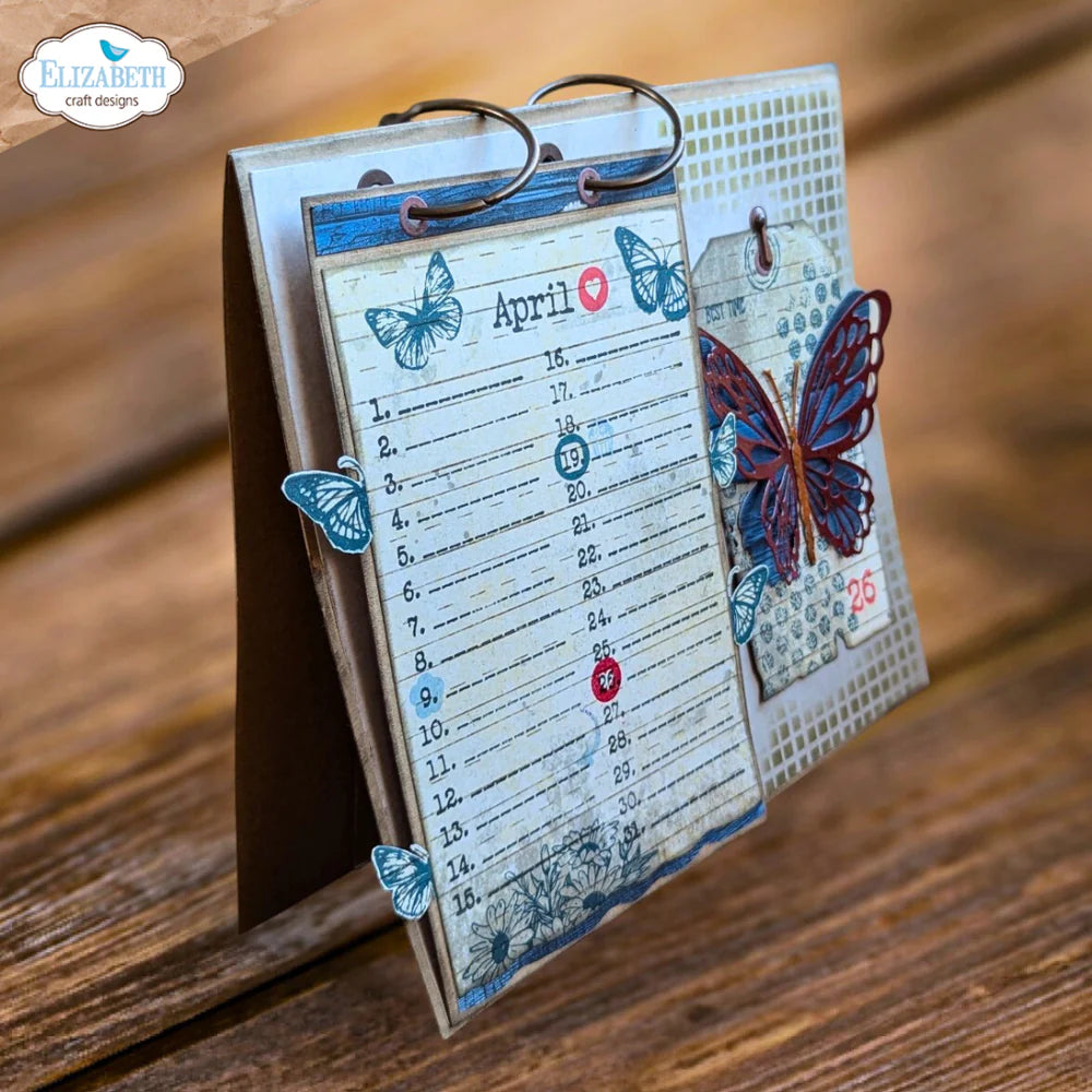 Elizabeth Craft Designs - Art Journal Specials Collection - Clear Photopolymer Stamps - Dates To Remember