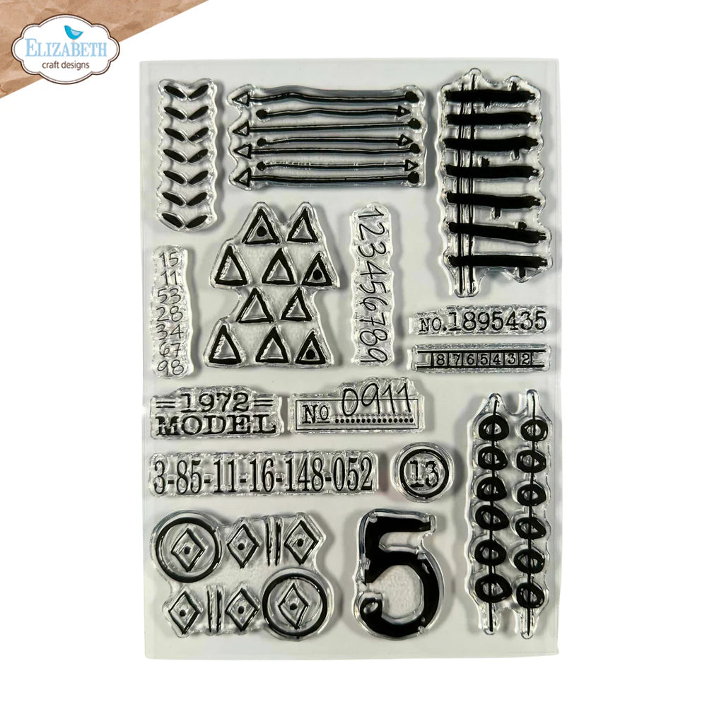 Elizabeth Craft Designs - Hello You Collection - Clear Photopolymer Stamps - Scribbles
