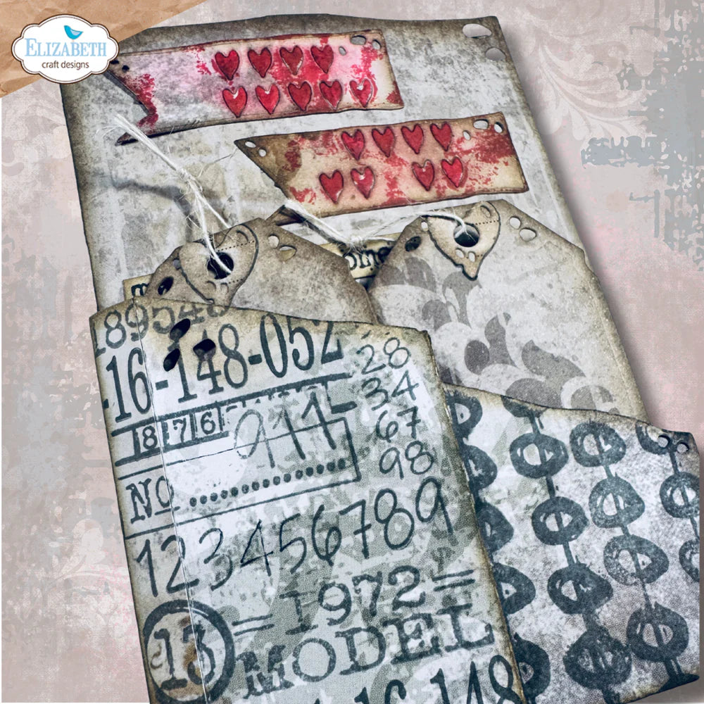 Elizabeth Craft Designs - Hello You Collection - Clear Photopolymer Stamps - Scribbles