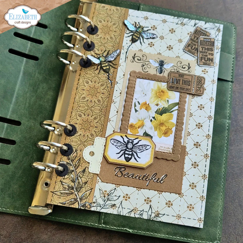 Elizabeth Craft Designs - Delightful Discovery Collection - Clear Photopolymer Stamps - Busy Bee