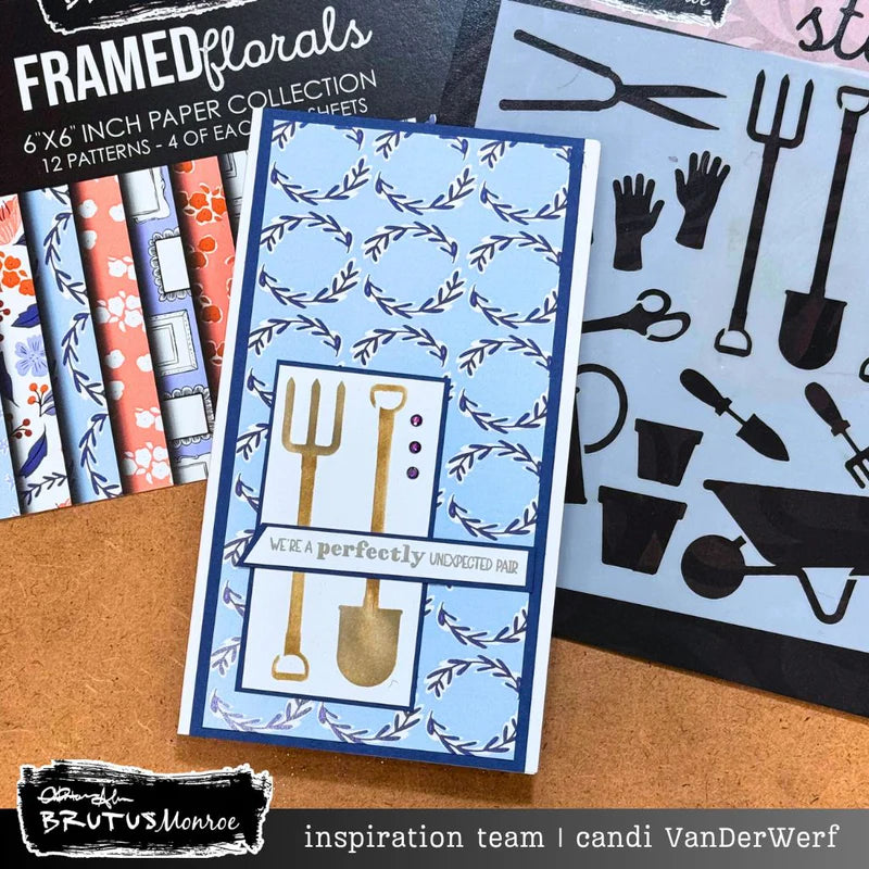 Brutus Monroe - Rooted In Kindness Collection - 6 x 6 Paper Pack - Framed Florals