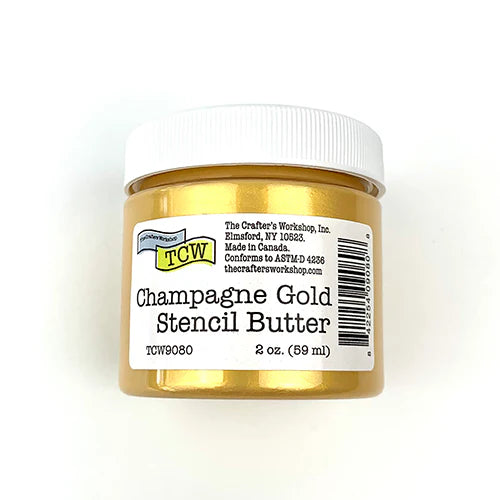 The Crafter's Workshop -   Stencil Butter 2 oz -Champagne Gold